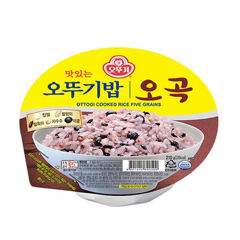   맛있는 오뚜기밥 오곡 210g X 12개/오뚜기, 12개