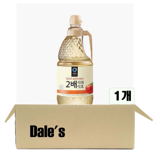 데일즈기획 청정원 2배 사과식초, 1.8L, 1개