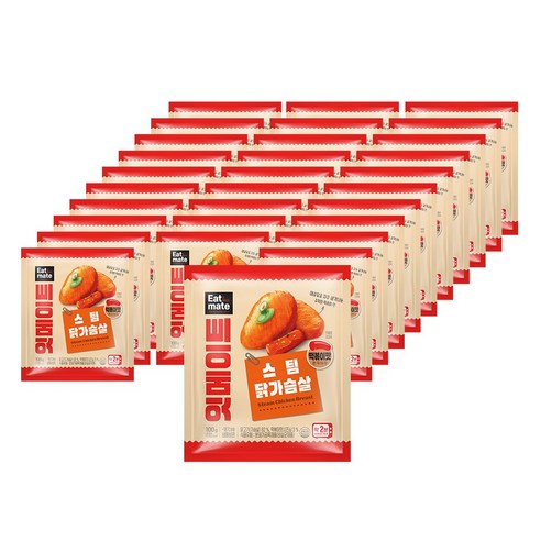 [랭킹닭컴] 잇메이트 스팀 닭가슴살 떡볶이맛, 30개, 100g