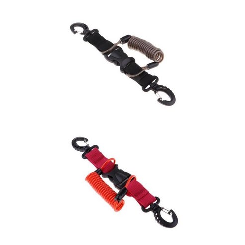 2Pcs 스쿠버 다이빙 스노클링 다이빙 카메라 끈 스트랩 로프 헤비 듀티, 빨간색, 설명한대로