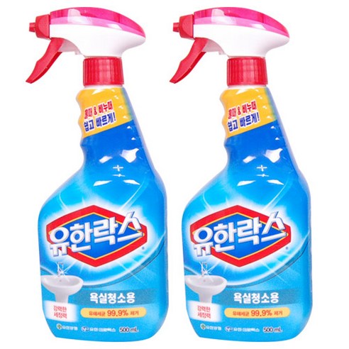 유한락스 욕실청소용, 6개, 750ml
