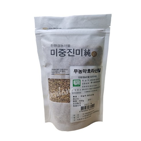[농협] 국내산 무농약 호라산 밀 500g, 1개