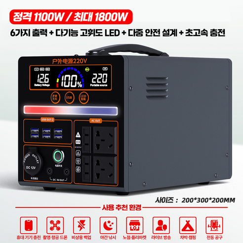 탑볼트 파워뱅크 하나로 캠핑의 전원 걱정 끝!