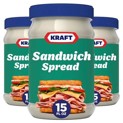 크래프트 샌드위치 스프레드 아메리카 페이보릿, 443ml, 3개