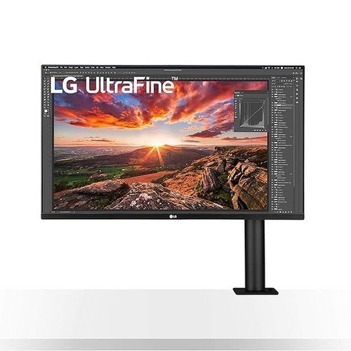 LG 32UN880-B 32인치 울트라파인 디스플레이 에르고 UHD 4K IPS 디스플레이 HDR 10 호환성과 USB Type-C 연결 블랙, 1개