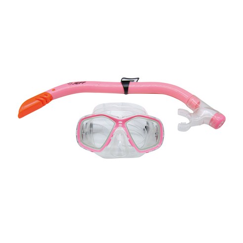 제프 아동용 스노클 세트 M278+SN74, 핑크