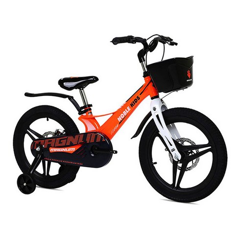 노블키즈 매그넘D 16인치 마그네슘 보조바퀴 아동용자전거, 오렌지 미조립