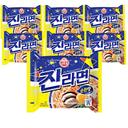 오뚜기 진라면 순한맛 120g 20개 30개 40개, 순한맛 120g 40개