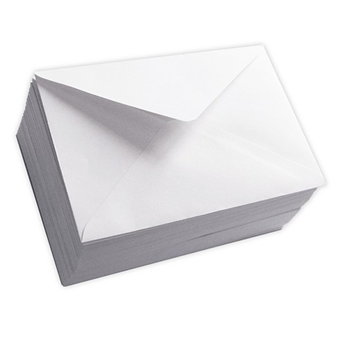 문구마을 청첩장봉투 카드봉투 중 180 x 120mm, 200매, 화이트