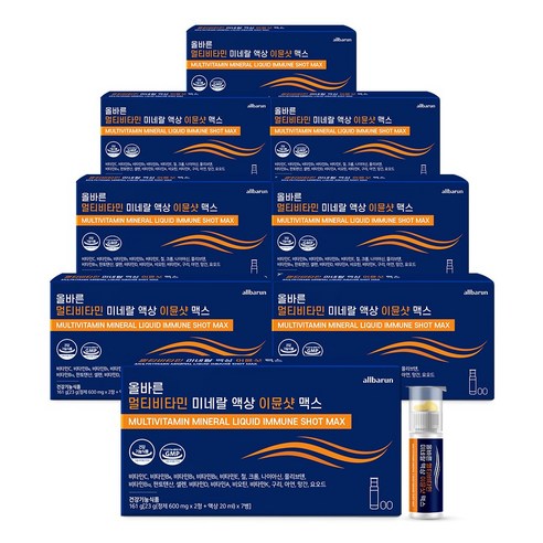 올바른건강식품 멀티비타민 미네랄 액상 이뮨샷 맥스 7p