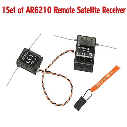DSMX 6 CH AR6210 RC 수신기 RX W 위성 지원 DSM2 SPEKTRUM DX6i DX7 DX8 DX9 JR ...