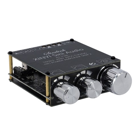 노 브랜드 XY-T50L 블루투스 5.0 서브우퍼 증폭기 보드 2.0 채널 고전력 오디오 스테레오 2X50W 베이스 앰프, 63701