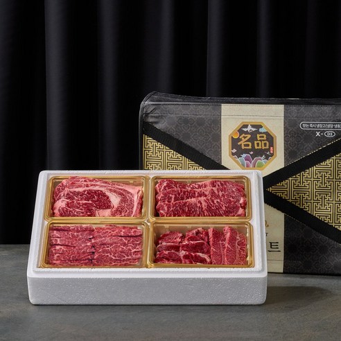 [손수팜] 프리미엄 국내산 1등급 소고기 명절 선물세트 구이 3호 1kg, 1세트