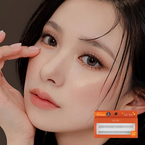 깜빡 인조 가닥속눈썹, 10mm, 볼드, 1기둥, 1개