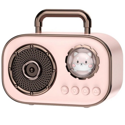 1482860 SpringFlora Wireless Bluetooth Speaker Cute Mini Portable Speaker with TWS Loud Sound 4H Pl, 라이트 핑크