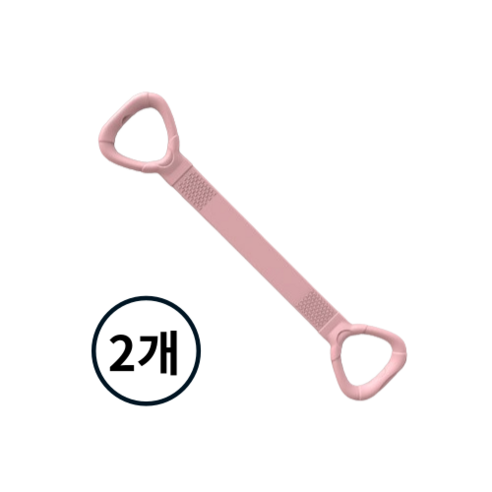 바이블굿즈 요가 운동 어깨운동 고관절 스트레칭 밴드, 2개, 밀레니얼 핑크