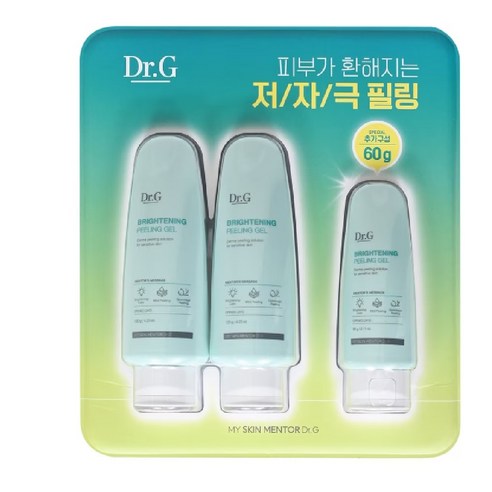 닥터지 닥터지 브라이_트닝 저자극 필링젤 120g x 2개입 +60g, 2개