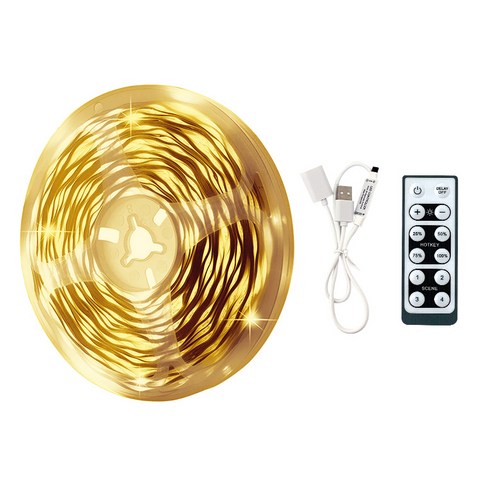 LED 간접 줄조명 네온 스트립 무드등, 웜화이트, 1개
