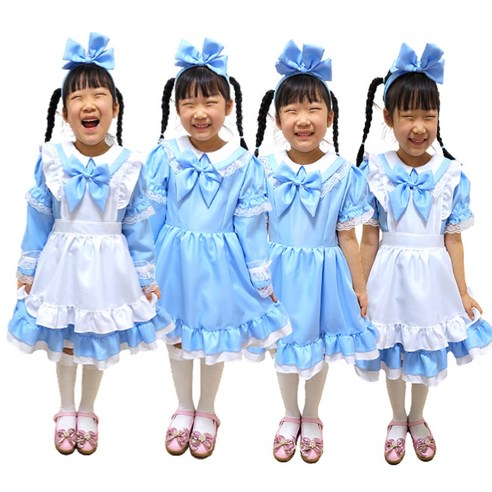 이상한 나라의 앨리스의 마법 같은 세계로 뛰어드는 앨리스 코스튬 의상