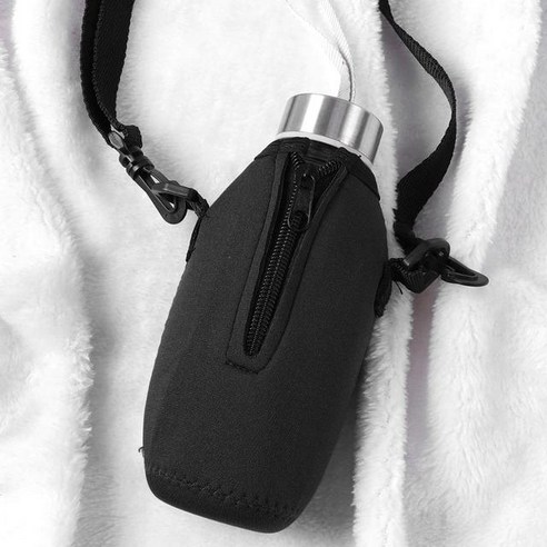 FREELIFE 물병 가방 세트 휴대용 예쁜 물병가방 AN-917, Black 500ml-565