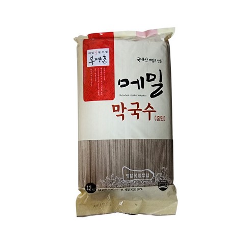봉평촌 국내산 메밀막국수(중면) 1.2kg