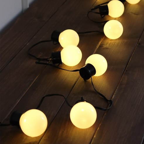 24V LED20P 파티볼 검정선전구 3color, 웜, 1개