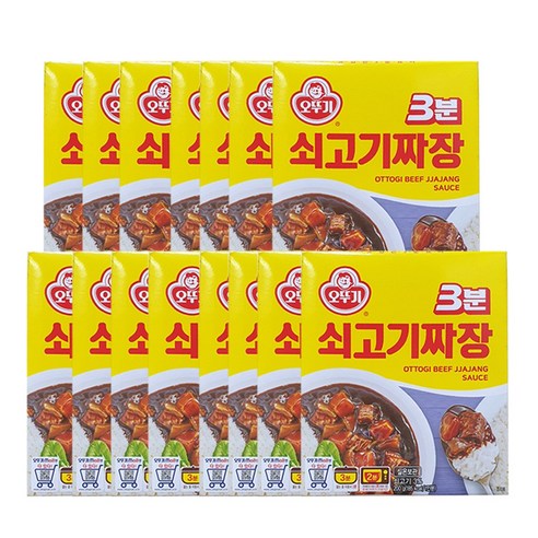 <올따옴> 오뚜기 3분쇠고기짜장 200g x 15입, 15개