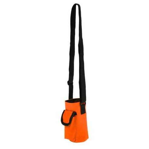 물병 캐리어 주전자 파우치 홀더 가방 숄더 스트랩 포켓 - 최대 7.8cm 직경의 유리 플라스틱 또는 금속 병에 적합, 오렌지, 방수 옥스포드 천