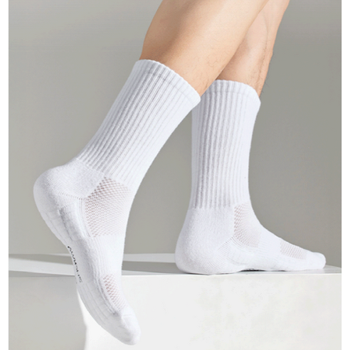 땀 걱정 없이 쾌적하게! 프리소 더블쿠션 스포츠 양말