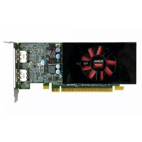 INTERWEB ATI AMD R7 450 4GB DDR5 로우 프로파일 SFF 듀얼 디스플레이 포트 PCI-e x16 슬롯 비디오 카드와 호환 가능 115820