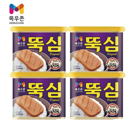 스팸 선물세트  목우촌 뚝심, 340g, 4개