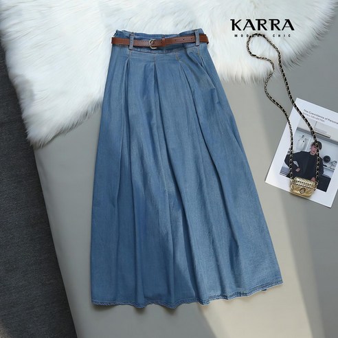 추천제품 KARRA 데님플리츠롱스커트+벨트SET_A4S0368 – 시원한 가을 스타일 연출 추천제품 KARRA 데님플리츠롱스커트+벨트SET_A4S0368 – 시원한 가을 스타일 연출