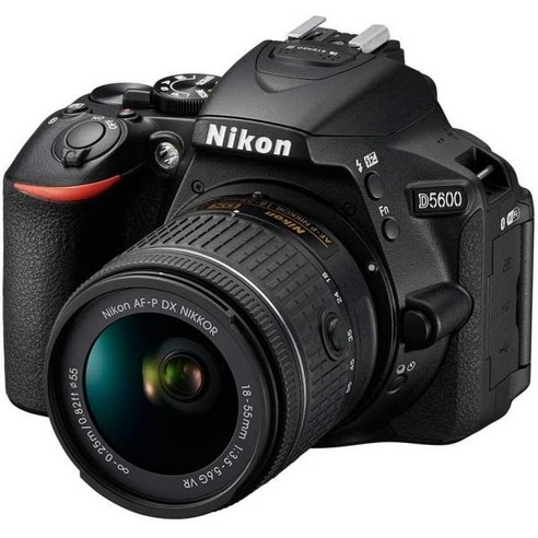 니콘 D5600 DX-포맷 디지털 SLR 본체 리퍼, 블랙_w/18-55mm +70-300mm | 스타터 번