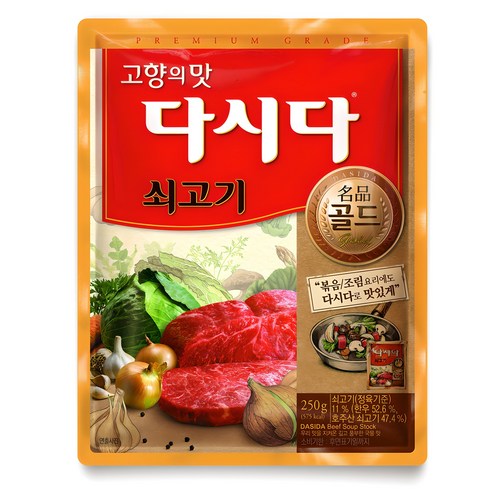 다시다 명품 골드 쇠고기, 250g, 1개