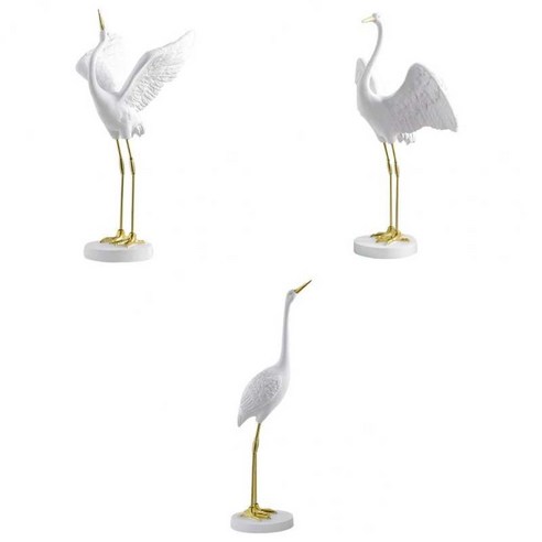 수지 아트 크레인 동상 조각 조류 아트 장식 홈 웨딩 Ornamets, A B C.