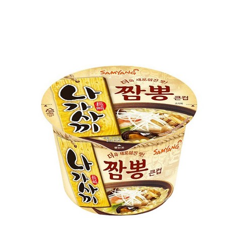 삼양 나가사끼짬뽕 큰컵 105g, 5개