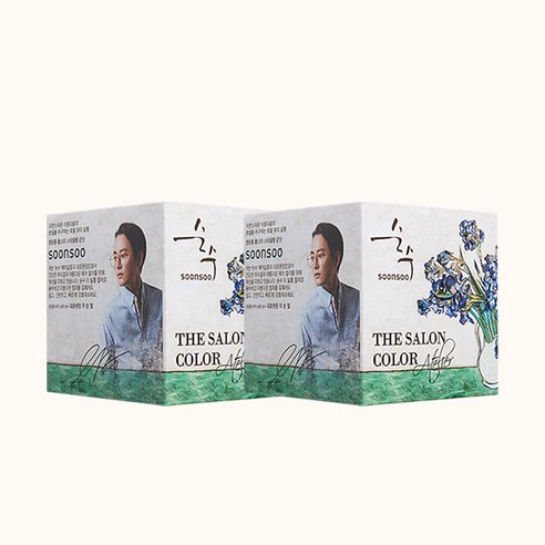 순수 더 살롱 컬러 아뜰리에 염색제, 밀크브라운, 2개