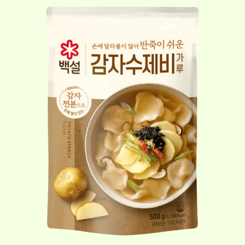 CJ 감자수제비가루 맛있고 간단한 한끼 하이마이샵, 500g, 1개