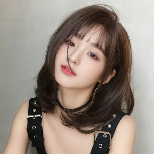 키라비 가발 여성 통가발 단발머리 DTF3107, DTF-3107, 쿨브라운, 1개