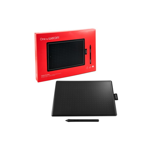 와콤 One by Wacom 펜 타블렛 중형 CTL-672, Black + Red