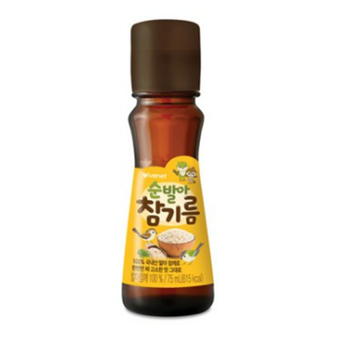 아이배냇 순 발아 참기름, 참깨, 75ml, 1개