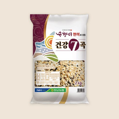 [초록숟가락] 수향미 현미로 만든 건강7곡 2kg, 1개