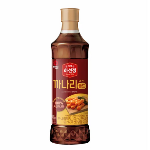 CJ제일제당 [CJ] 하선정 까나리액젓 골드 400g x2개, 2개