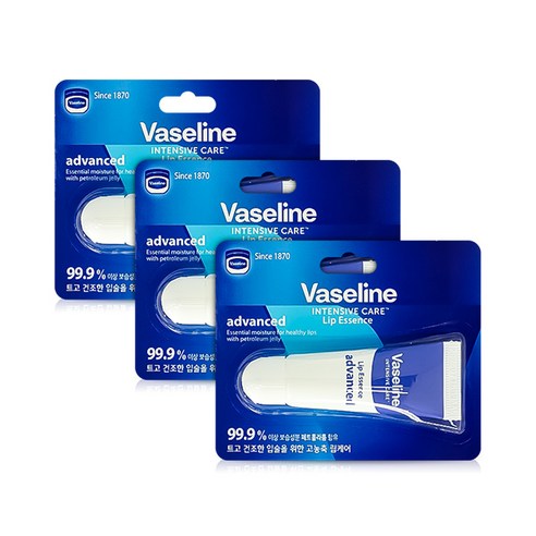 바세린 립 에센스 어드밴스드 10ml, 3개
