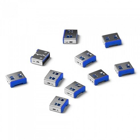 컴엑스아이 스마트키퍼 UL03P1 USB 포트락 (다크블루 10개)