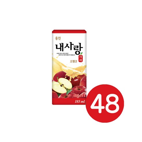 피크닉 웅진 내사랑 사과 드링크팩, 185ml, 48개 Best Top5