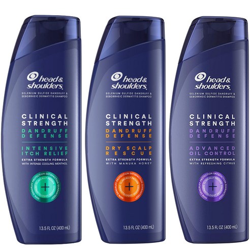 헤드앤숄더 클리니컬 스트렝스 샴푸 400ml Head and Shoulders Clinical Strength Dandruff Shampoo, 1.비듬가려움 완화 샴푸  Best 5