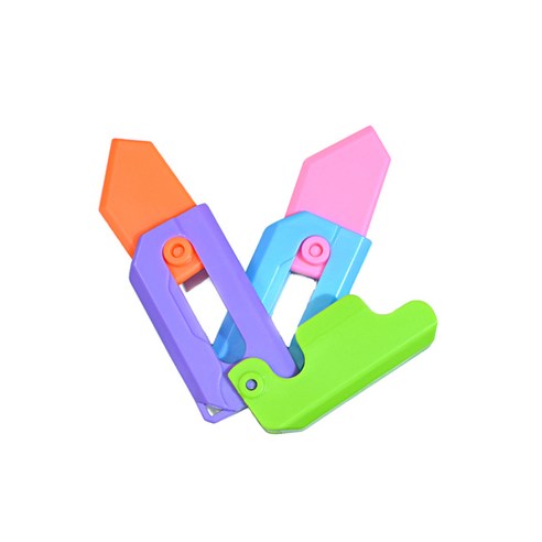 토이나이프 피젯 미니검 당근칼 장난감 3d 컬러, 기본, 트윈