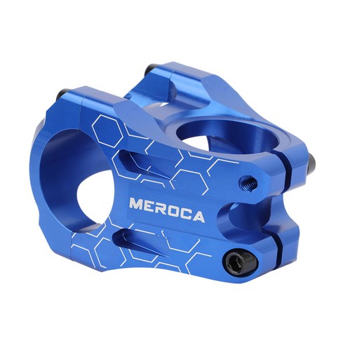 경량 짧은 자전거 스템 31.8mm 핸들 바 스템 알루미늄 합금 MTB 도로 자전거 핸들 바 스템 고정 기어, {"사이즈":"31.8mm"}, {"수건소재":"알류미늄"}, 파란색
