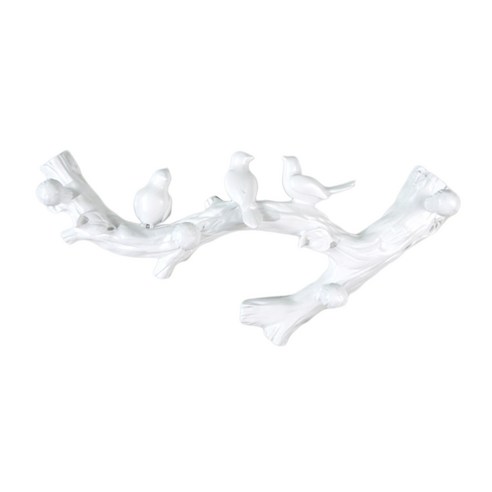 SJSHOP 새벽 마운트 장식용 옷걸이, 수지, 중간 크기 흰색